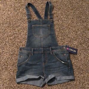 Jean Short Overalls